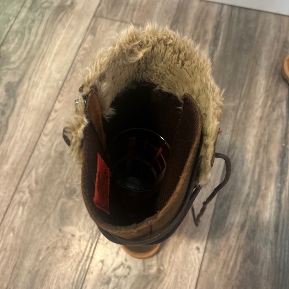 HARLEY-DAVIDSON Brown Leather Dorland Zip Motorcycle Full Back-Lace Up Boots 9.5 - Picture 5 of 16